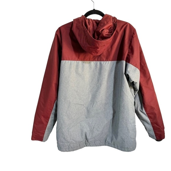 Columbia Men's Ring Tail Ridge Insulated Red and Gray Zip Up Hooded Jacket Sz M - Picture 4 of 7